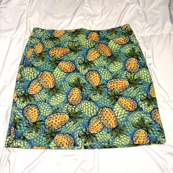 Talbots Pineapple Straight Pencil Mini Skirt Size 14 New with tags! - Picture 1 of 7